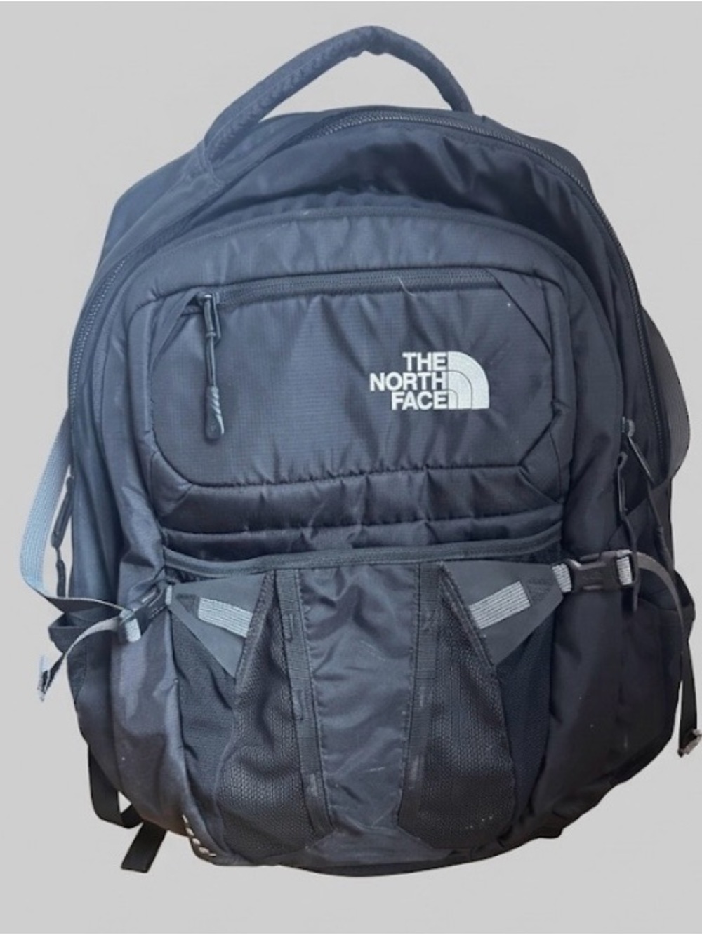The North Face Black Daypack Backpack with Front Pockets and laptop holder